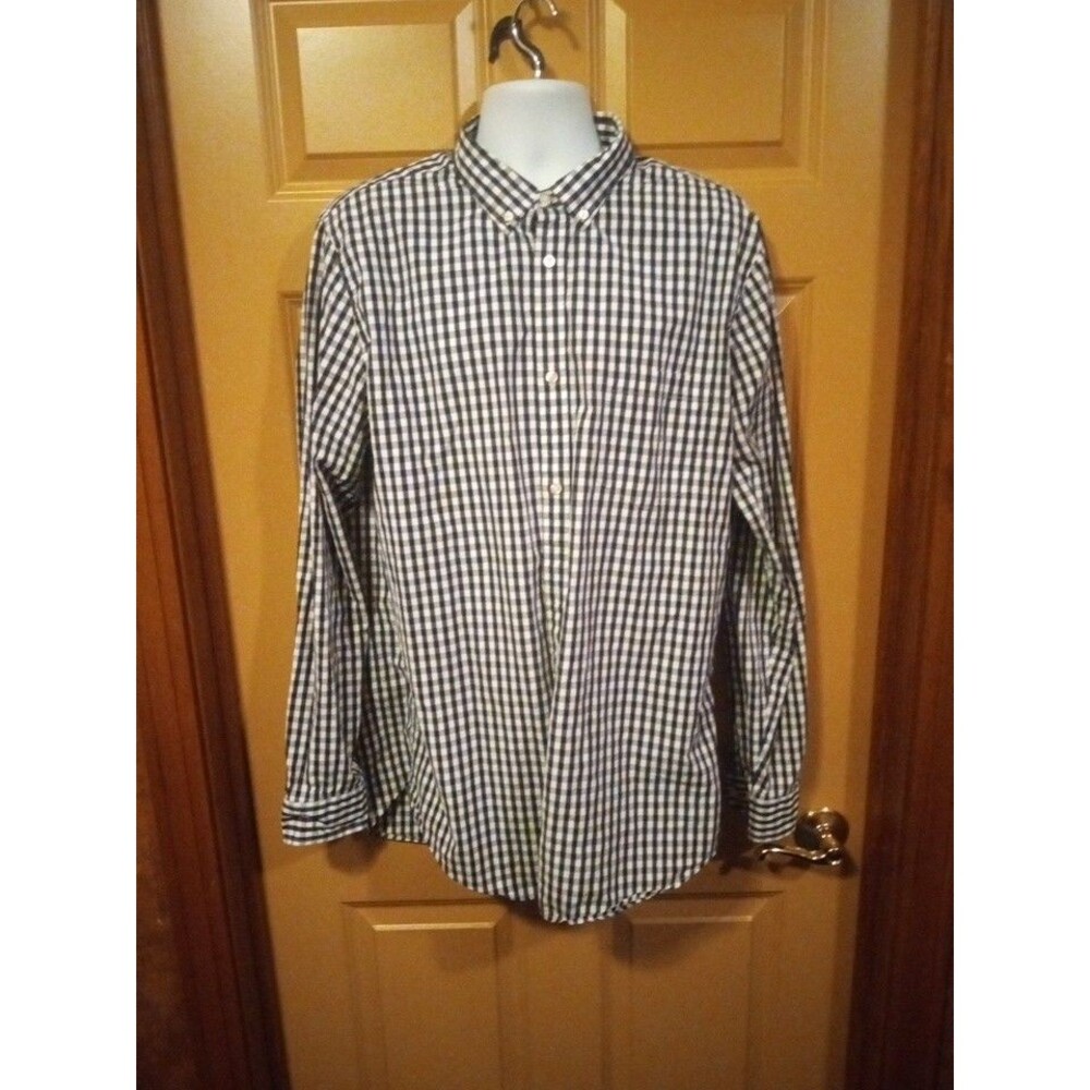 JCP Men's Long Sleeve Plaid Button Up  XLT Shirt